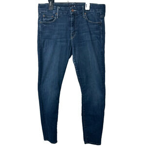 Mother The Looker Crop Here Kitty Kitty Denim Blue Jeans USA Made Women’s 30 A23